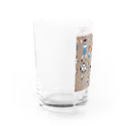 子供と嫁と時々わたしのサッカー小僧 Water Glass :left