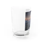 やすてぃの山から昇る月 Water Glass :left