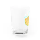 satoayaのアニマルカフェのドリンクマ　レモンティー Water Glass :left