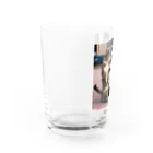 ume's shopの猫の喧嘩 Water Glass :left