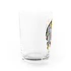 islandmoon13の宇宙の男女　　昔のアメコミ風 Water Glass :left