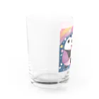 人生を笑いに変えるアートのきゅんきゅんパンダ Water Glass :left