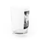 NYNANTのモノクロ　世界遺産　ウェストミンスター宮殿　ビッグベン Water Glass :left