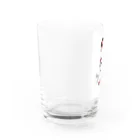 kukuri1957のお店の黒猫ちゃん Water Glass :left