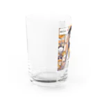 HARERUYA59の阪神タイガース　優勝　マスコット　トラ娘 Water Glass :left