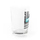 ケマオの店「ZF」の🏃‍♂️ 秋葉原疾走おじさんシュールグッズ 🏙️ Water Glass :left