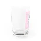 ライカのお店屋さんのKAWAII女の子（桃色） Water Glass :left