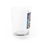 ちょい悪なクマさんのヒップホップなクマさん Water Glass :left