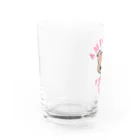 LONESOME TYPE ススのLove❤️Dogs（アメリカンピットブルテリア・赤鼻） Water Glass :left