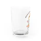 ハムスターとチンチラ kinchan_kohakuのはむちらバーガー(ハムスター、チンチラ) Water Glass :left