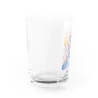 xxIPPOxxの月の光のように輝く銀髪の妖精の王女 Water Glass :left