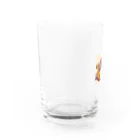 ronmanganのHappyマウスグレー Water Glass :left