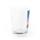 ミルフィンアイランドガイドのサンセット ドルフィンズ Water Glass :left