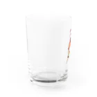 sakuranonakanoharunokazeの花束柄loveandpeace Water Glass :left