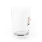 shiba9のバンクシー風　猫のらくがき Water Glass :left