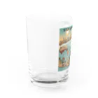 akarityanのstop　地球温暖化 Water Glass :left