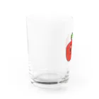 世界のモネの「りんご」が牛乳飲めたら褒めてくれる Water Glass :left