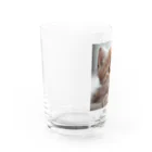 SaSuKeの癒される猫のイラスト Water Glass :left