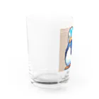 hamusutaroのペンギンピクセルアート Water Glass :left