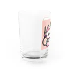 18ban's shopのリラックスするサイバーパンクな猫 Water Glass :left