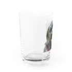 みたらし団子のふたたまちゃんの可愛いわんちゃん Water Glass :left