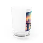 wloop01のニューヨークの幻想的風景のグッツ Water Glass :left