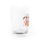 ミニマムユニヴァース@SUZURIのデビねこくんとデビねずちゃん グラス ハロウィン Water Glass :left
