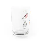 森図鑑の[森図鑑] 日本の野鳥づくし6羽B-2 Water Glass :left