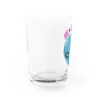 LalaHangeulの외계인(宇宙人) ハングルデザイン Water Glass :left