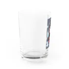 ニンニン忍者パンのとっても小さな忍者さんのキュートなイラスト入り Water Glass :left