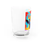 tomo0404の怒れるキリン Water Glass :left