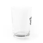 8ball.AI.artの襲うドラゴン　ロゴ Water Glass :left