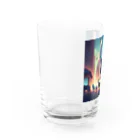 animalsのジャングルを抜け出し都会に来た動物たち Water Glass :left