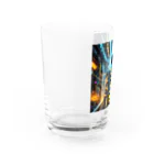 のんびりアート工房のサイバーパンク Water Glass :left