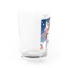 Happy Hub"（ハッピー・ハブ）の猫ギャル振り袖 Water Glass :left