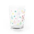 とりさん・ぶたさん・ねこの家のとりさん・ぶたさん　グラス Water Glass :left