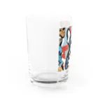 Artistic Allure EmporiumのCool French Bulldogs Water Glass :left