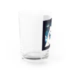 あにどっとの白い犬のドット絵 Water Glass :left