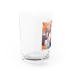 ねこの日常の猫×美少女 Water Glass :left