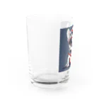 y1717のBullくん　アメフトをやる Water Glass :left