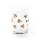 【公式】KUSABUSUのぽんぽんぽんのしん（総柄） Water Glass :left