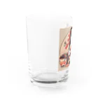 Happyxsmileの和風白猫 Water Glass :left