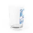 ❤︎cute❤︎のblue bird Water Glass :left