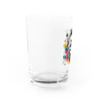 リトルスター・クローゼットの#laughing animal art Water Glass :left