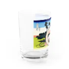 浮世絵屋の北斎「富嶽三十六景⑤　尾州不二見原」葛飾北斎の浮世絵 Water Glass :left