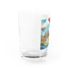 G7のショップの 幻想の浮遊アイランド コレクション（Fantastical Levitating Islands Collection） Water Glass :left