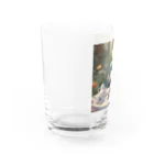 -888-のティータイム紳士ウサギ Water Glass :left