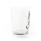 そばの日本酒好きな飲んべぇオオカミ Water Glass :left