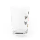 みきぞーん｜保護猫 ミッキー画伯と肉球とおともだちのmuchaguraainima Water Glass :left