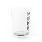 みきぞーん｜保護猫 ミッキー画伯と肉球とおともだちのmuchaguraainima Water Glass :left